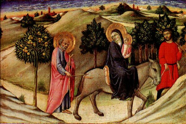 SANO di Pietro Flight to Egypt  predella panel